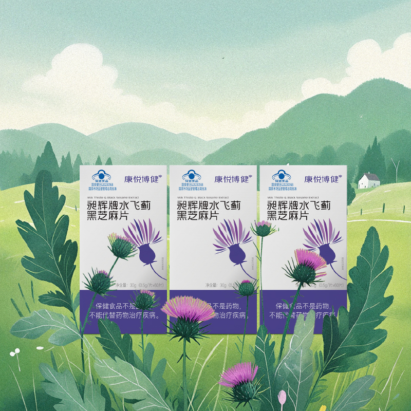 水飞蓟黑芝麻片